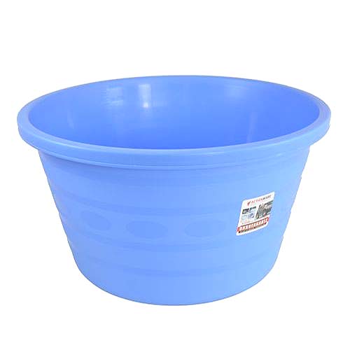 Blue Plain Plastic Tub